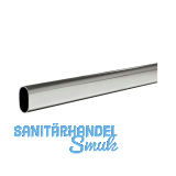 Schrankrohr oval 3000 mm auf Ma� St�rke 0,8 mm Stahl verchromt