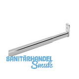 Teleskop-Schrankrohr oval 900 - 1100 mm Stahl verchromt