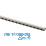 CINETTO Gleitschutz zu Schrankrohr rund L�nge 3000 mm auf Ma�, Kunststoff grau