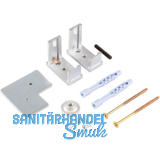 ALU-STYLE GP System Befestigungsset Wand-Boden alufarbig