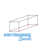 ALUMIS Smartcube Eckknoten-Set freistehend 1-fach schwarz