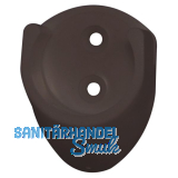 Schrankrohrlager Rund 1 � 19 mm, Kunststoff braun