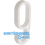 Haken 1a f�r Oval-Schrankrohr 30 x 15 mm, Kunststoff wei�