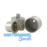 Schrankrohrlager Pressto Schrankrohr � 25 mm, Zamak alufarbig