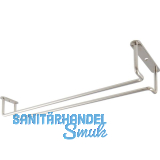 Bar-Gl�serhalterung 365 mm Messing vernickelt