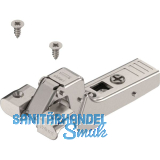 BLUM CLIP top Alurahmenscharnier 95�, 18 mm gekr�pft mit Feder, Schrauben