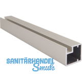 ALUMIS Alurahmenprofil schmal, L�nge 2500 per Stange, Edelstahl Effekt