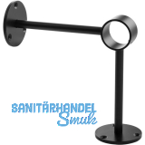 Bar-Reling Boden-Wandstütze Wien für Rohr-ø 38 mm, Stahl Schwarz Bar-Reling Boden-Wandstütze Wien für Rohr-ø 38 mm, Stahl Schwarz