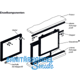ALUMIS GST Innenfront Beschl�gegarnitur, Glasst�rke 4, TK 20 Kg