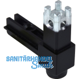 ALUMIS Smartcube Eckknoten 2s mit Stellfu� Zamak schwarz