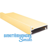 ALUMIS Alurahmenprofil breit, L�nge 2500 per Stange, messing matt eloxiert