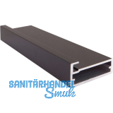 ALUMIS Alurahmenprofil breit 45 mm, L�nge 5000 mm, schwarz