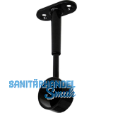 Schrankrohrlager Rund 2 geschlossen � 25 mm, Zamak schwarz