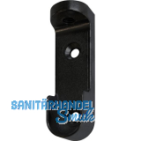 Schrankrohrlager Oval 6 f�r Schrankrohr 30 x 15 mm, Zink schwarz lackiert