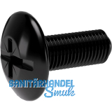 Spezialschraube SO Oval 4/5/6, f�r Schrankrohrlager, M6 x 15mm, Stahl schwarz