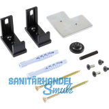 ALU-STYLE GP System Befestigungsset Wand-Boden schwarz