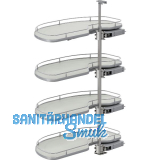 VS Cornerstone Maxx Eckauszug Premea EH 1350/KB 1000/FB 600 mm links Silber