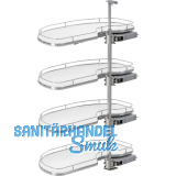 VS Cornerstone Maxx Eckauszug Premea EH 1350/KB 1000/FB 600 mm links Chrom