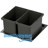 VS ENVI Free Plus Abfalltrennsystem KB 600/H�he 256 mm 2 x 16 L Lava