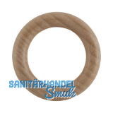 LEHA Vorhangring Holz Eiche hell lackiert