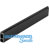 Schrankrohr Ninos 3000 mm auf Ma�, Aluminium schwarz matt