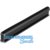 Schrankrohr Niobe 3000 mm auf Ma�, Aluminium schwarz matt