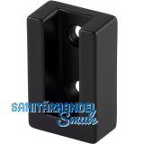 Schrankrohrlager Ninos, Zamak schwarz matt lackiert