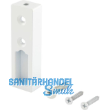 Schrankrohrlager - Endst�ck Ninos, Zamak wei� matt lackiert