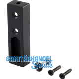 Schrankrohrlager - Endst�ck Ninos, Zamak schwarz matt lackiert