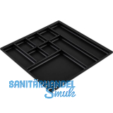 Einsatzschale 277 x 277 x 17 mm, Kunststoff schwarz