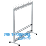 RONTEC Reihen-Garderobenst�nder 960 mm Aluminium natur eloxiert