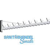 RONTEC Schwenkgarderobe 8254 1500 mm Aluminium natur eloxiert