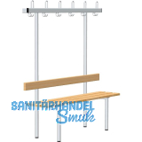 RONTEC Sitzbankst�nder einseitig 1500 mm Alu natur eloxiert