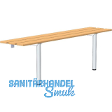 RONTEC Sitzbank wandbefestigt 1000 mm Alu natur eloxiert