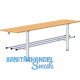 RONTEC Sitzbank wandbefestigt mit Schuhablage 1000 mm Alu natur eloxiert