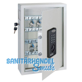 ROTTNER Schl�sselschrank KEYTRONIC 48, 450 x 300 x 110 mm, hellgrau