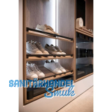 CONERO Schuhreling Breite 1114 mm, H�he 38 mm, Aluminium schwarz