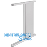 Tischgestell C 3000 Seitenteil V1 rechts Tiefe 750 mm RAL 9006