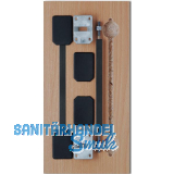 PLANO Top "Mega" Ausrichtbeschlag Alu schwarz, Industrieverpackung 50 Garnituren