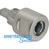 HEKNA MINI METALL SYSTEM 24 Zylinder Drehknopf links, Zamak verchromt matt