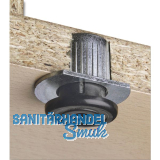 CAMAR H�henversteller zum Einbohren 304, �28, Tragkraft 400KG, Zamak/KS schwarz