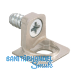 Tablar-Bodentr�ger PK2 Anschrauben Tablarst�rke 18/19 � 5 mm Zamak vernickelt