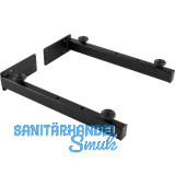 Wandkonsole Schwerlast, Tiefe 320 mm, Stahl schwarz