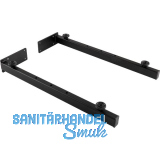 Wandkonsole Schwerlast, Tiefe 450 mm, Stahl schwarz