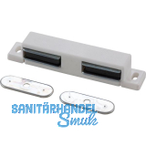 MACO Doppelmagnetschnapper Type 4.2, Haltekraft 4 kg, 1 Loch, Kunststoff wei�