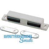 MACO Doppelmagnetschnapper Type 4.2, Haltekraft 4 kg, 2 Loch, Kunststoff wei�