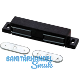 MACO Doppelmagnetschnapper Type 4.2, Haltekraft 4 kg, 1 Loch, Kunststoff schwarz