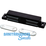 MACO Doppelmagnetschnapper Type 4.2, Haltekraft 4 kg, 2 Loch, Kunststoff schwarz