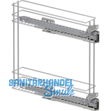 VS SUB Rack Unterschrankauszug Classic KB 150 mm Silber