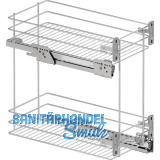 VS SUB Rack Unterschrankauszug Classic KB 400 mm Silber